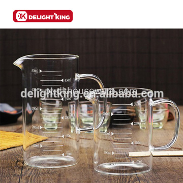 Ferramentas de medição de copo medidor de vidro com alto teor de borosilicato de 1000ml